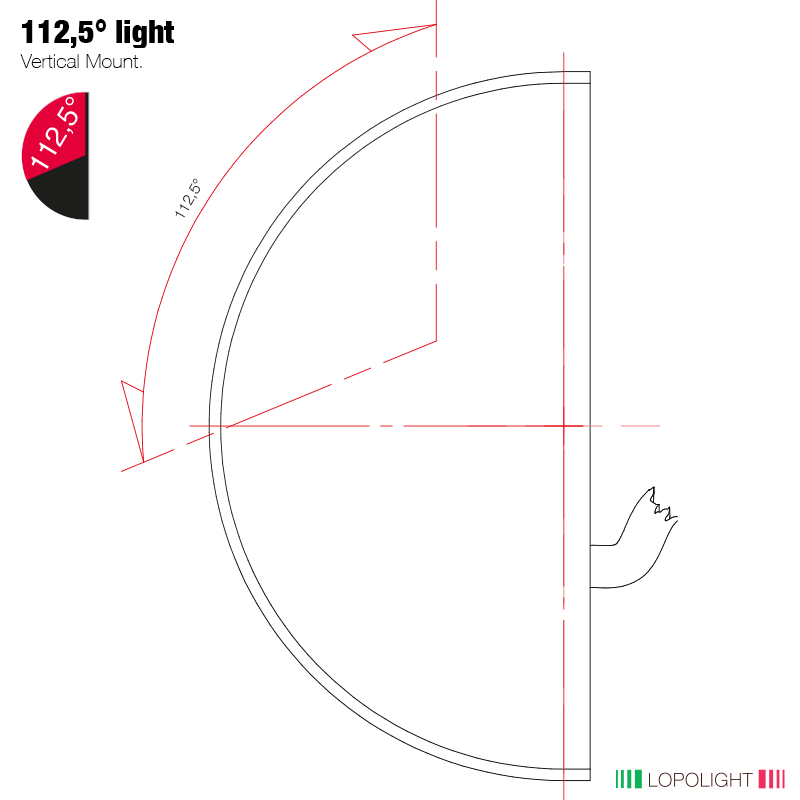 2nm 112,5° Red, port, silver anodized 2nm 112,5° Red, port, silver anodized